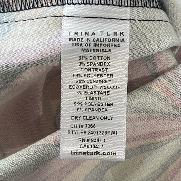 Trina Turk NWT Size 4 Multicolor Bold Floral Print Bev Sleeveless Dress $298 - Picture 10 of 11